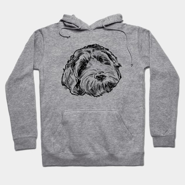 Labradoodle Sketch Hoodie by Sketchy